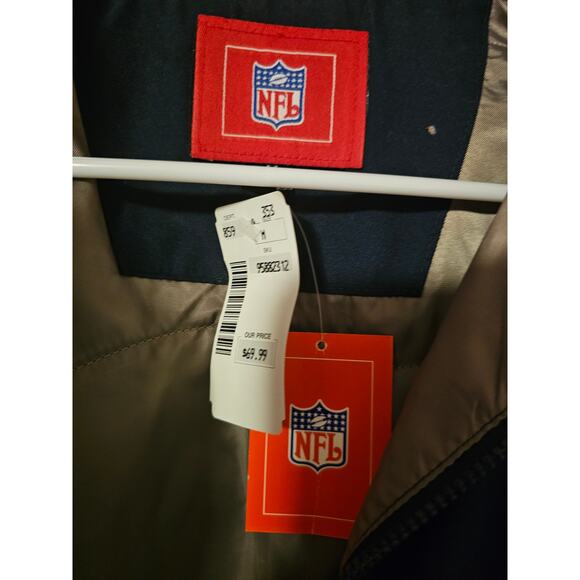 NFL Jacket Super Bowl Champions Men's M Navy Insulated Embroidered Vintage - Picture 3 of 5